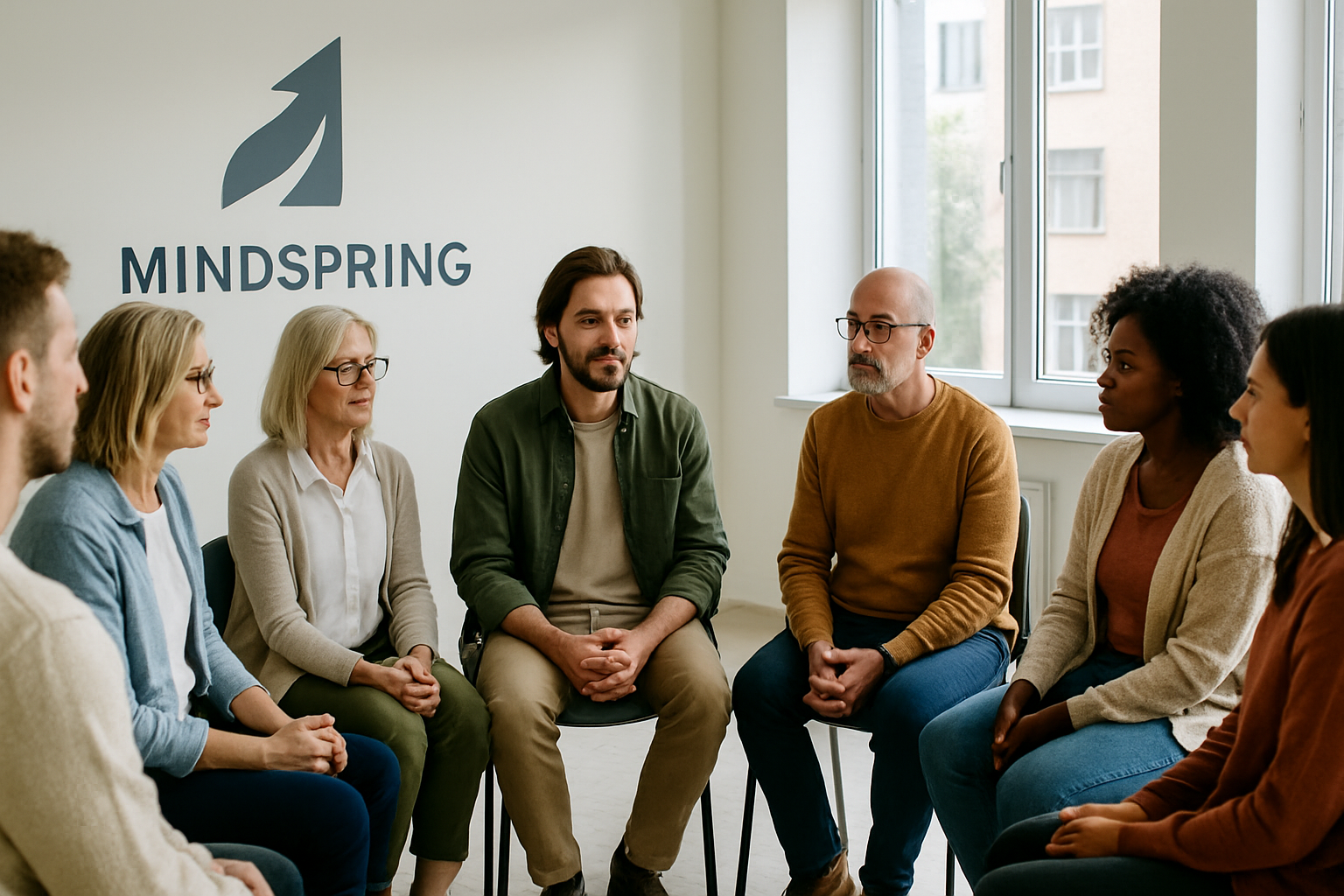 AA meeting in a circle